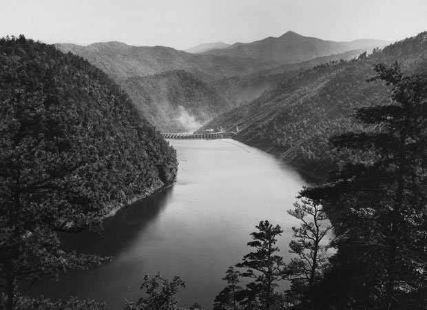 Santeethlah Lake as captured by George Masa