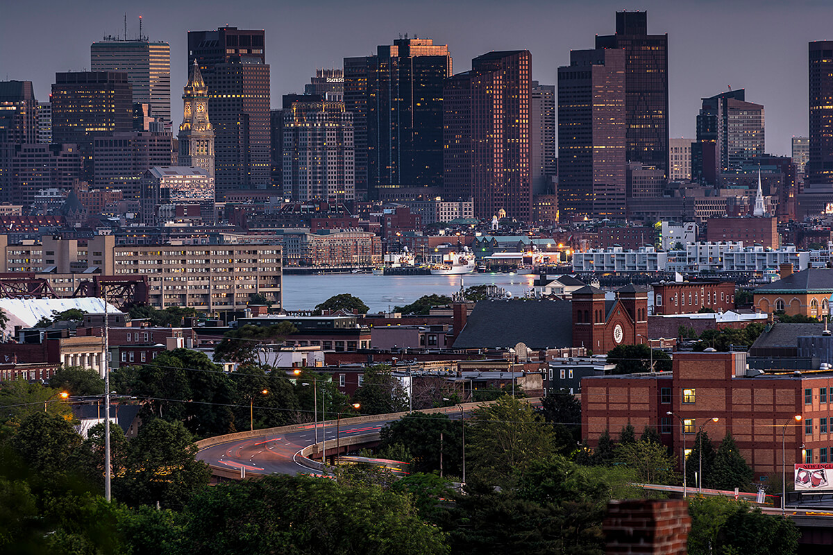 View Of Boston From Malone Park Chelsea Photo By Bill Damon Flickr Commons
