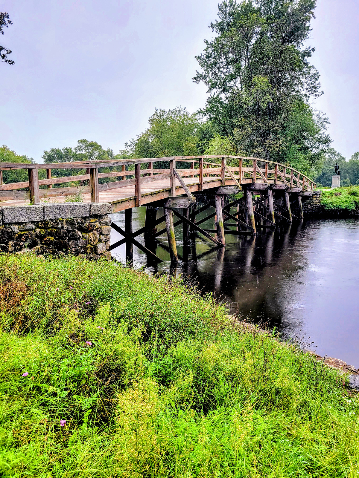 The Old North Bridge at Minuteman National Park in Concord, MA