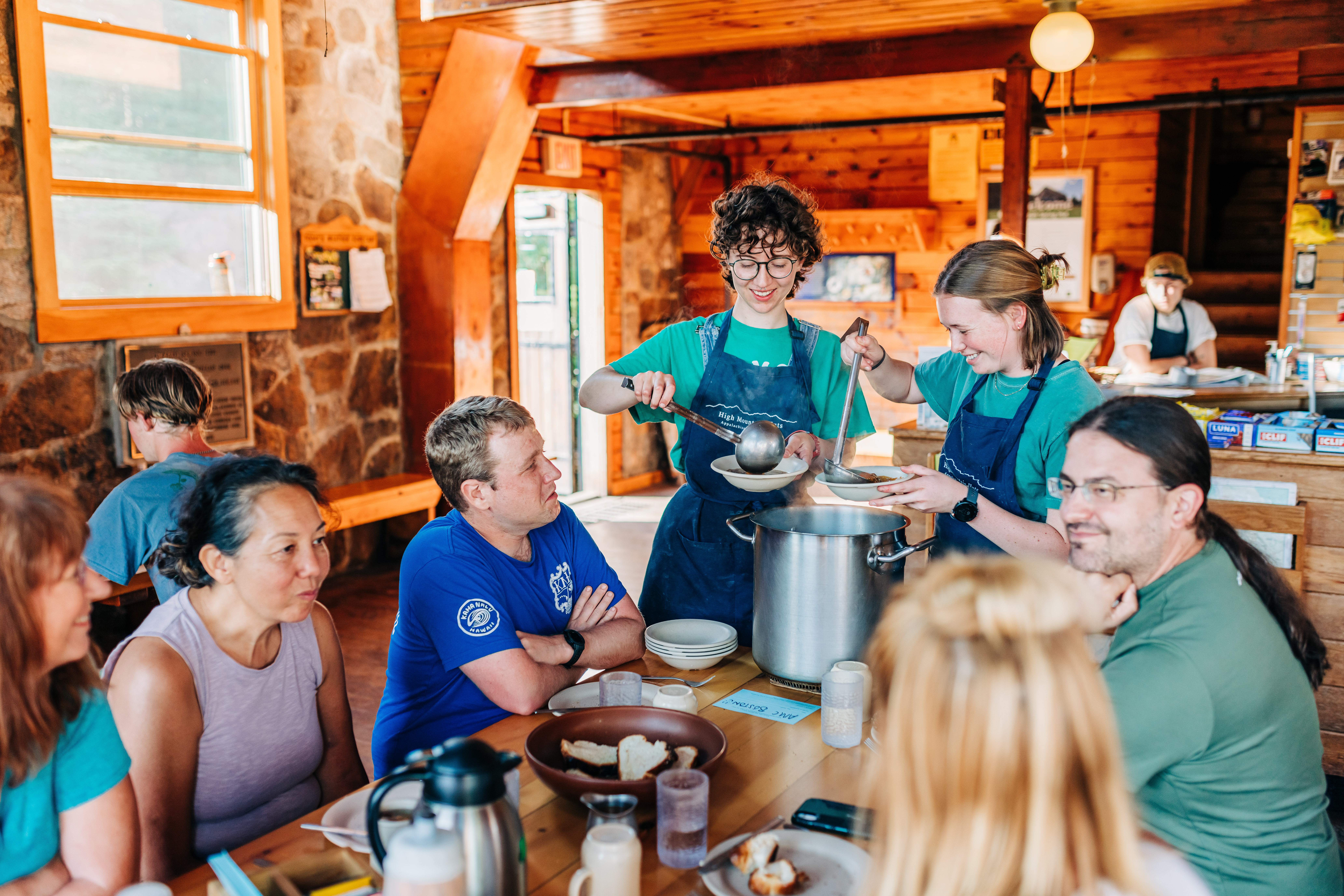 July 21, 2022. AMC Mizpah Spring Hut, Presidential Range, White Mountain National Forest, New Hampshire-- A Boston Chapter hut-to-hut trip. Photo by Corey David Photography.